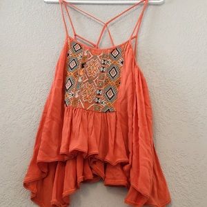 Embroidered tank top
